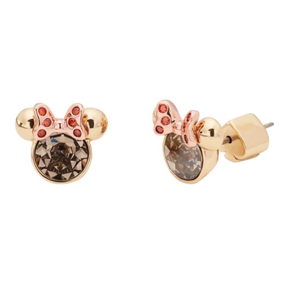 KATE SPADE • New York × Disney Minnie Mouse Brown Stone Earrings - Picture 3 of 7